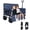 Dark Blue, variant on QuzyAor 3-in-1 Folding Wagon, 500lbs 180L Utility Cart with Bench Seat, All-Terrain Wheels, Gray for Camping