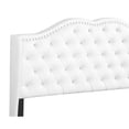 thumbnail image 4 of Joy Jewel White Tufted Full Panel Bed, 4 of 5
