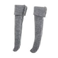 thumbnail image 3 of HILABEE Baby Doll Clothes Accessory Handmade Easy to Put Knitting Stocking for 1/6 Dolls Gray, 3 of 9