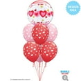 thumbnail image 4 of 22 inch Bubble - Love Connected Hearts Qualatex Bubble Balloon - Party Supplies Decorations, 4 of 4