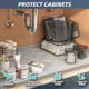 thumbnail image 4 of Alfombrilla impermeable para debajo del fregadero de baño, 34" x 19" de silicona, protector para estantes de gabinetes de baño, organizador de cocina, se adapta a alfombrillas de gabinete estándar de, 4 of 7
