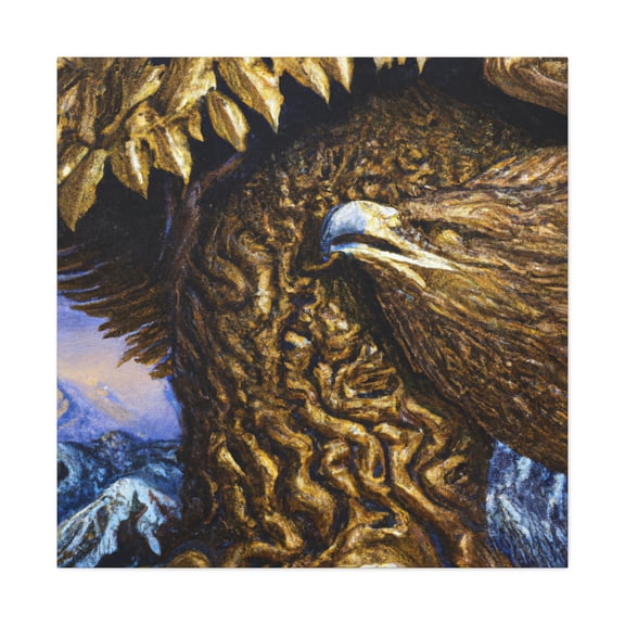 Golden Eagle Majestic Flight - Canvas
