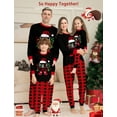 thumbnail image 2 of FEOYA Matching Family Pajamas Family Sleepwear Kids Plaid Pajamas Long Sleeve Nightgown Set Child Nightwear Print Homewear Holiday Outfit Night Clothes for 2-14 Years, 2 of 6