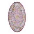 thumbnail image 3 of Unique Loom Paragon Collection Area Rug - Daneker (3' 3" x 5' 3" Oval Pink/Ivory), 3 of 9