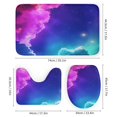 thumbnail image 3 of Galaxy Clouds Dream-1 Shower Curtain Set Modern Bathroom Decor Mats 4pcs Fabric Bathroom Curtain Slip Floor Rug Toilet Lid, 3 of 8
