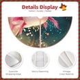thumbnail image 3 of Daiia Whimsical Axolotl Fantasy Drawing Merry Christmas Tree Skirt , Xmas Large Lace-up Tree Skirt, Santa Snowflakes Rustic Home Decorations New Year Party Farmhouse Decor-48", 3 of 6