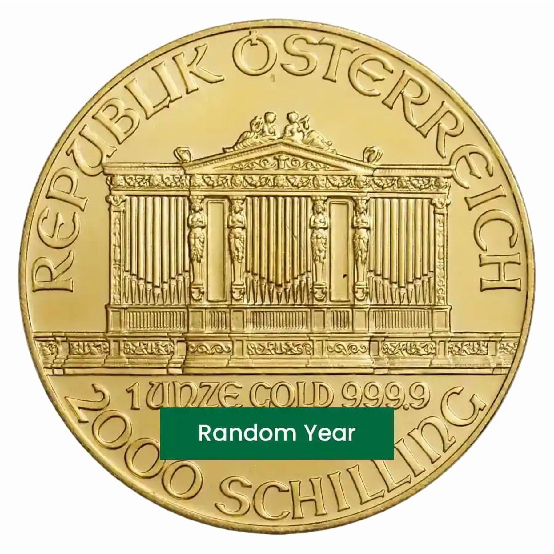 1 oz Austrian Gold Philharmonic Coin BU - Random Year