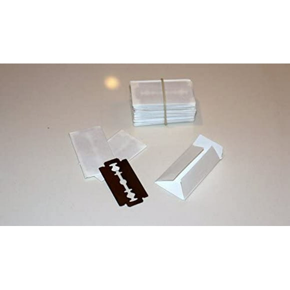 Kai 100 pack Stainless Steel Double Edged Safety Razor Blades - 20 packs of 5 blades
