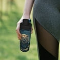 thumbnail image 6 of Fotbe Starry Sky Meditating Lion Pattern 18 Oz Sports Insulated Kettle Vacuum Cup Stainless Steel Travel Mug Cup Thermal Flask,Insulated Kettle for Cycling Gym Basketball Outdoor, 6 of 7
