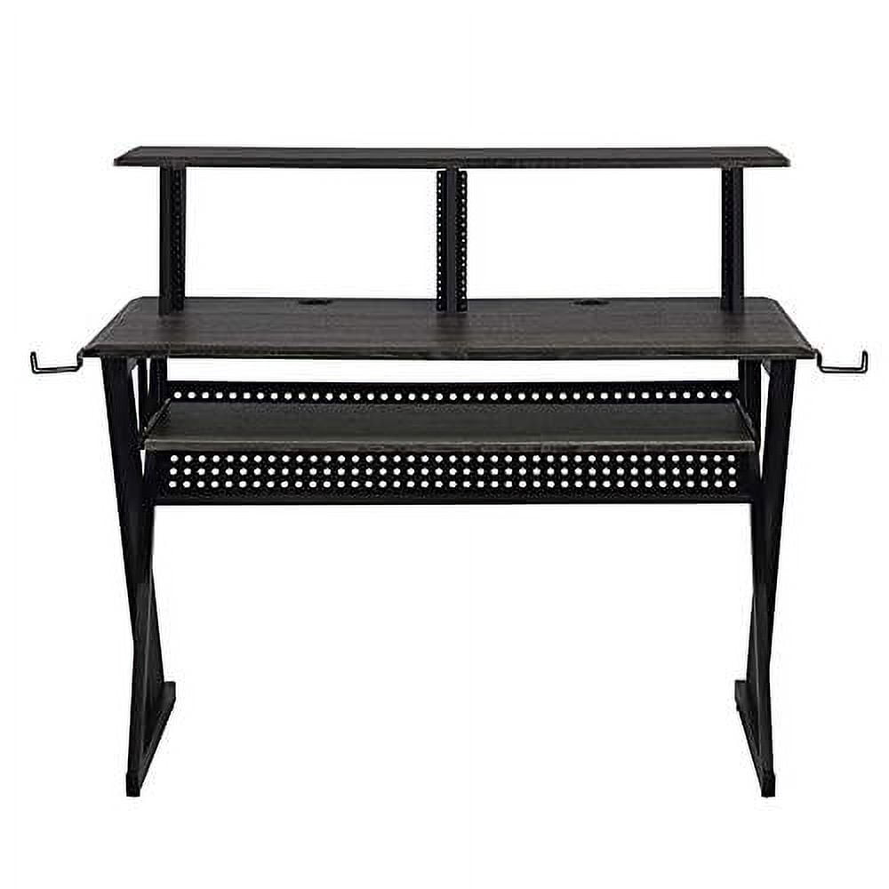 Acme Furniture Annette Black Music Studio Desk with Keyboard Tray