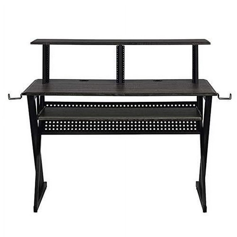 Acme Furniture Annette Black Music Studio Desk with Keyboard Tray