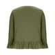 thumbnail image 4 of Vestidos Casuales Para Mujer, Blusas De Mujer De Moda Camiseta/camiseta de manga larga con cuello en V y mangas de encaje de lino sintético para mujer, primavera e invierno, 4 of 6