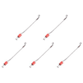 thumbnail image 1 of Alarma Pesca Carpa Wiggler Bobinas Acero Inoxidable Perchas Aparejos () Rojo, 1 of 9