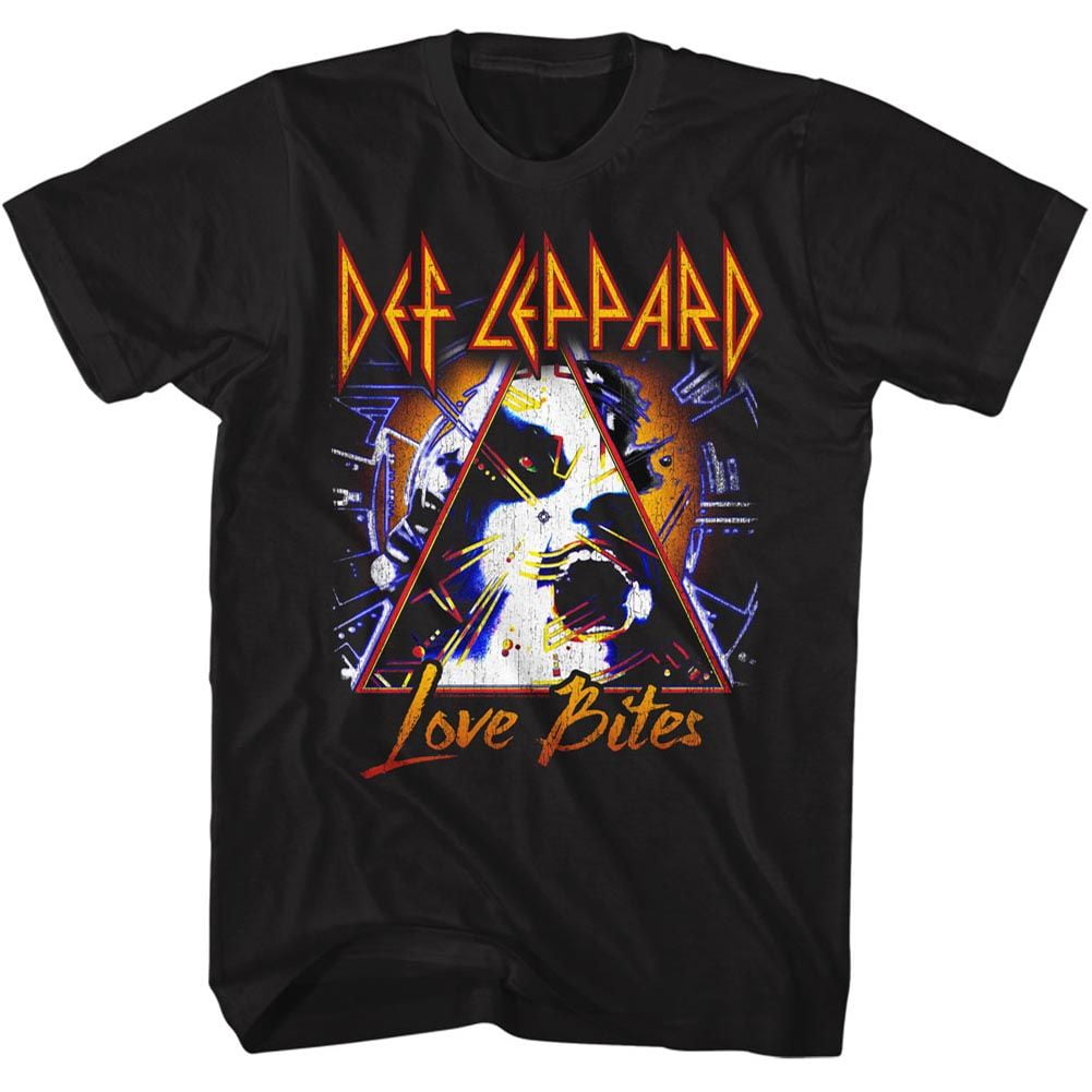 Def Leppard Music Love Bites Adult Short Sleeve T Shirt - Walmart.com