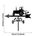 thumbnail image 3 of Wind Vane Outdoor Garden Weather Vane Metal Tractor Design Wind Direction Indicator for Farmhouse Yard Decoration, 3 of 6