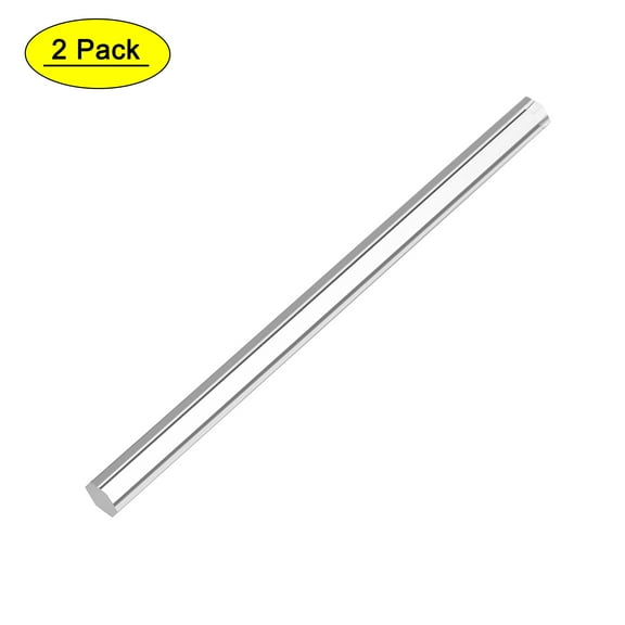 15mmx15mmx247mm Clear Solid Acrylic Hexagon Rod Bar 2pcs
