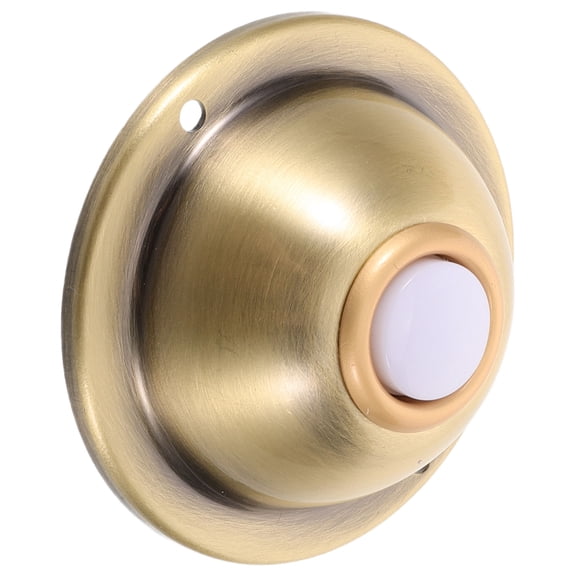 LOLIPPYY Golden Vintage Style Wired Door Bell Button for Home with Retro Wall Mounted Design