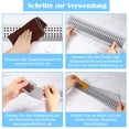 thumbnail image 4 of relayinert Drain Hair Catcher Single-use Draining Mesh Sticker Rectangular Filter Sink Strainer Polyester Bathroom Floor Showers, 4 of 6