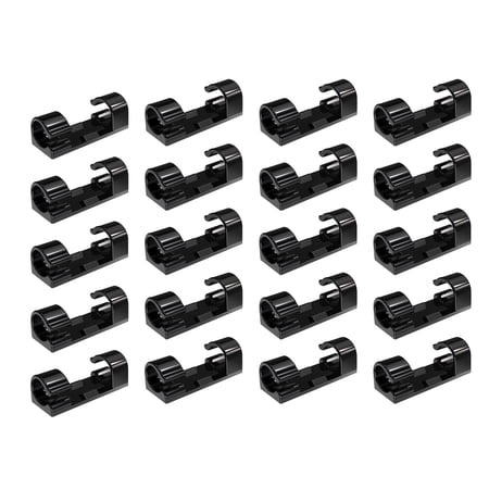UDIYO 20Pcs Wire Holder Self-adhesive Creative Clip Organizer Home Organizer for Office