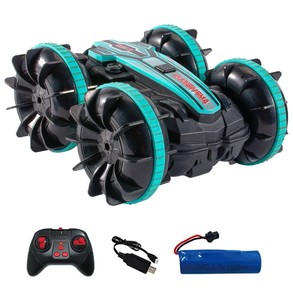 XIANXIAN Remote Control Car, Amphibious RC Cars Toys for Ages 5-7, 4WD RC Boat, Waterproof 360° Rotating RC Monster Truck Stunt Car, Christmas Birthday Gifts Toys for Ages 8-13, Water Beach Pool Toy