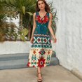thumbnail image 5 of Bohemian Pattern Vestido Sin Mangas Para Mujer, Traje De, Ropa De Cumpleaños, Verano, 5 of 5