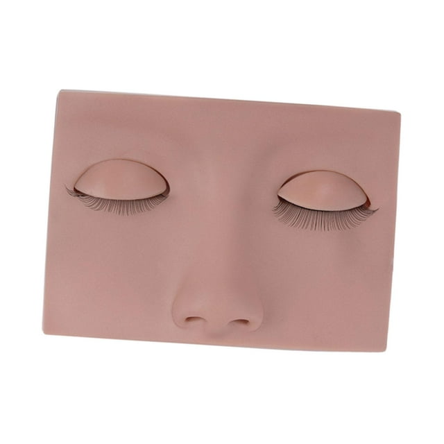 Cabeza de Maniquí de pestañas, enseñanza de goma, párpados reemplazados, maquillaje para cabezas, extensión de pestañas, cabeza de Maniquí portátil B
