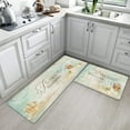 thumbnail image 2 of Thideape Farmhouse Teal Beach indoor Anti Fatigue Doormat, 17‘‘ x 30‘‘ and 17‘‘ x 47‘‘, 2 of 6