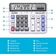 thumbnail image 3 of Calculadora de escritorio con batería solar y doble potencia, con pantalla LCD grande de 12 dígitos y teclas de computadora grandes, calculadora de oficina para el hogar, la oficina y la escuela, 3 of 6