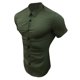 thumbnail image 3 of Sunloudy Camisa casual para hombre, color sólido, manga corta, cuello de solapa, ajuste delgado, tops de ocio con botones Sunloudy moda, 3 of 5