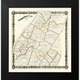 thumbnail image 2 of Unknown 12x12 Black Modern Framed Museum Art Print Titled - Somerset County Pennsylvania - 1860, 2 of 5