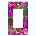 thumbnail image 5 of Metal Light Switch Plate Cover Elegant Purple Floral Nature Scripture Damask FLW087, 5 of 14