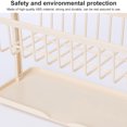 thumbnail image 3 of Soporte para fregadero de esponja de 2 capas, escurridor de bolas de baño, estante de almacenamiento para baño y cocina, organizador de colador Almacenamiento y organización del hogar Beige Inteprter HA001792-03B, 3 of 6