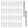 thumbnail image 1 of 200 Uds clavos de doble cabeza clavos con imagen de doble cabeza clavos de cabeza pequeña clavos recortados con mangas de instalación, 1 of 4