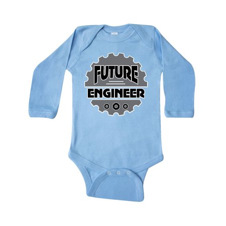 

Inktastic Future Engineer Boys Girls Engineering Gift Baby Boy or Baby Girl Long Sleeve Bodysuit