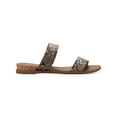 thumbnail image 2 of Sun + Stone Womens Snake Print Open Toe Slide Sandals, 2 of 5