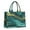 Teal And Gold, variant on Large Capacity Tote Bag,Teal Gold Marble Pattern Handbag Fashion Luxury Tote Bag,15.7"x13"x 5.1" Inches,Laptop Compatible