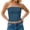 Blue, variant on Womens Strapless Tube Tops Basic Backless Sleeveless Bandeau Going Out Crop Tops Blouses Summer Clothes