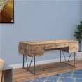 thumbnail image 6 of Benjara Voguish Style Writing Desk With 4 Drawers- Brown, 6 of 6