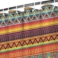 thumbnail image 3 of Orange Ethnic Stripe Pattern Shower Curtain 72"x84" ,Bathroom Decorative Shower Curtains Set with 12 Hooks,Modern Waterproof Washable Shower Curtain, 3 of 6