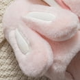 thumbnail image 4 of Women's  Cartoon  Fuzzy House Cute bunny ears  Foam Slippers, Furry Faux Fur Lined Bedroom Shoes for men and women, 4 of 9