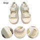 thumbnail image 4 of Zapatos Verano Sandalias Plataforma Con Doble Hebilla Ajustable para Mujeres Y Niñas, 4 of 9