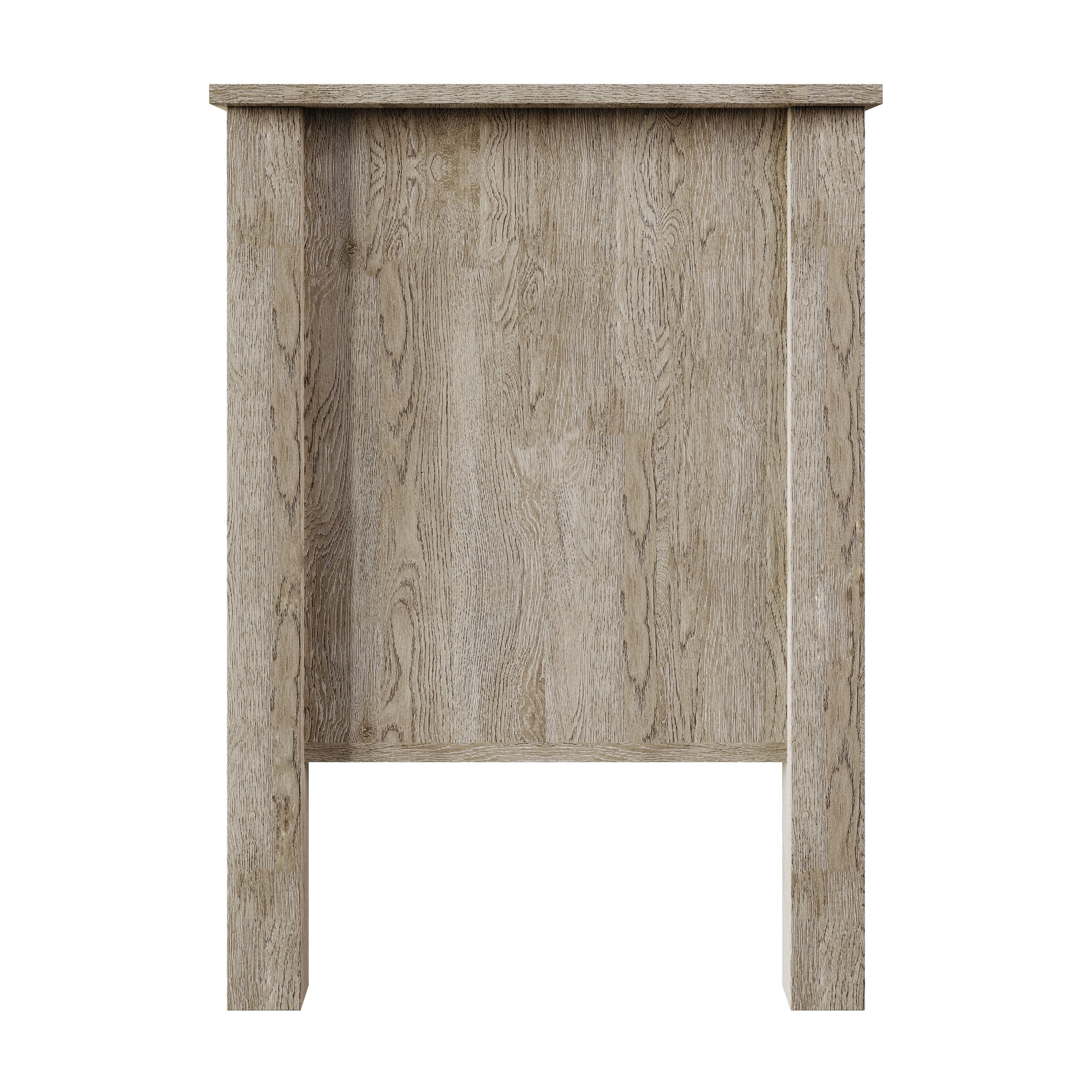 Home Design Topeka 55" TV Stand with Open Shelves and Storage Compartments, Modern Rustic Design for Living Room, Antique Gray