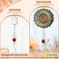 thumbnail image 3 of Wind Spinner Eiryhope en espiral con esfera de cristal rojo de 33 cm, 3 of 9
