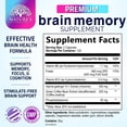 thumbnail image 2 of Brain Memory Supplement Pills - 3X Strength Nootropics for Concentration, Clarity & Focus Support - Brain Health Cognitive Vitamins with Bacopa, Phosphatidylserine & DMAE, Brain Booster, 240 Capsules, 2 of 9