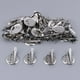 thumbnail image 2 of 60x Pin de Broche Doble Pinza de cabellero con Base Trasera 25/30 Mm Hallazgo de Bricolaje, 2 of 9
