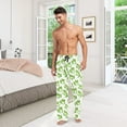 thumbnail image 7 of Cute Cartoon Green Frogs Men's Pajama Pants Cotton Long Sleepwear Lounge Pants XL, 7 of 7