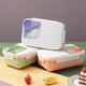 thumbnail image 2 of Yuarrent Fiambrera, compartimentos portátiles para la escuela, almacenamiento de sellado para microondas, contenedor de alimentos con cuchara, Mostrada Violeta Yuarrent HA064195-01, 2 of 6