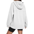 thumbnail image 6 of BaoFuBaoMei Womens Sweatshirt Thumb Holes Plus Size Full Zip up Long Sleeve Hooded Neck Hoodies Solid Fall Winter Tops with Zip Pockets, 6 of 6