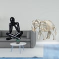 thumbnail image 2 of Escultura abstracta moderna de animal, estatua rativa de de madera coleccionable, adorno para sala de estar, escritorio, estantería,, 2 of 8