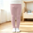 thumbnail image 2 of Kids Ribbed Knit Leggings, High Waist Elastic Slim Pants, Soft Stretchy Solid Color Tights for Kids Daily Layering Wear 4-5 Years, 2 of 10